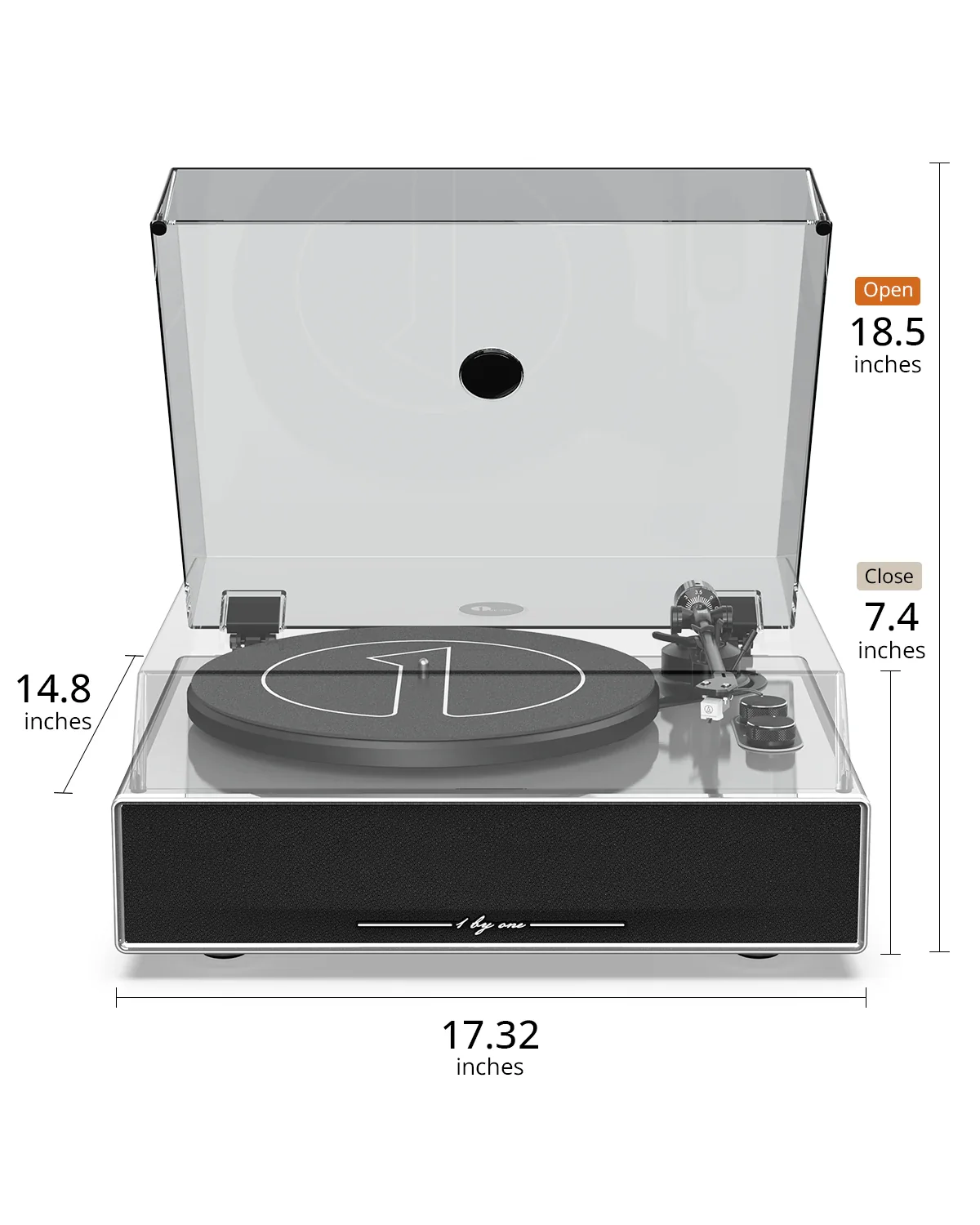 1 by ONE Stainless Steel Casing Turntable - Image 6