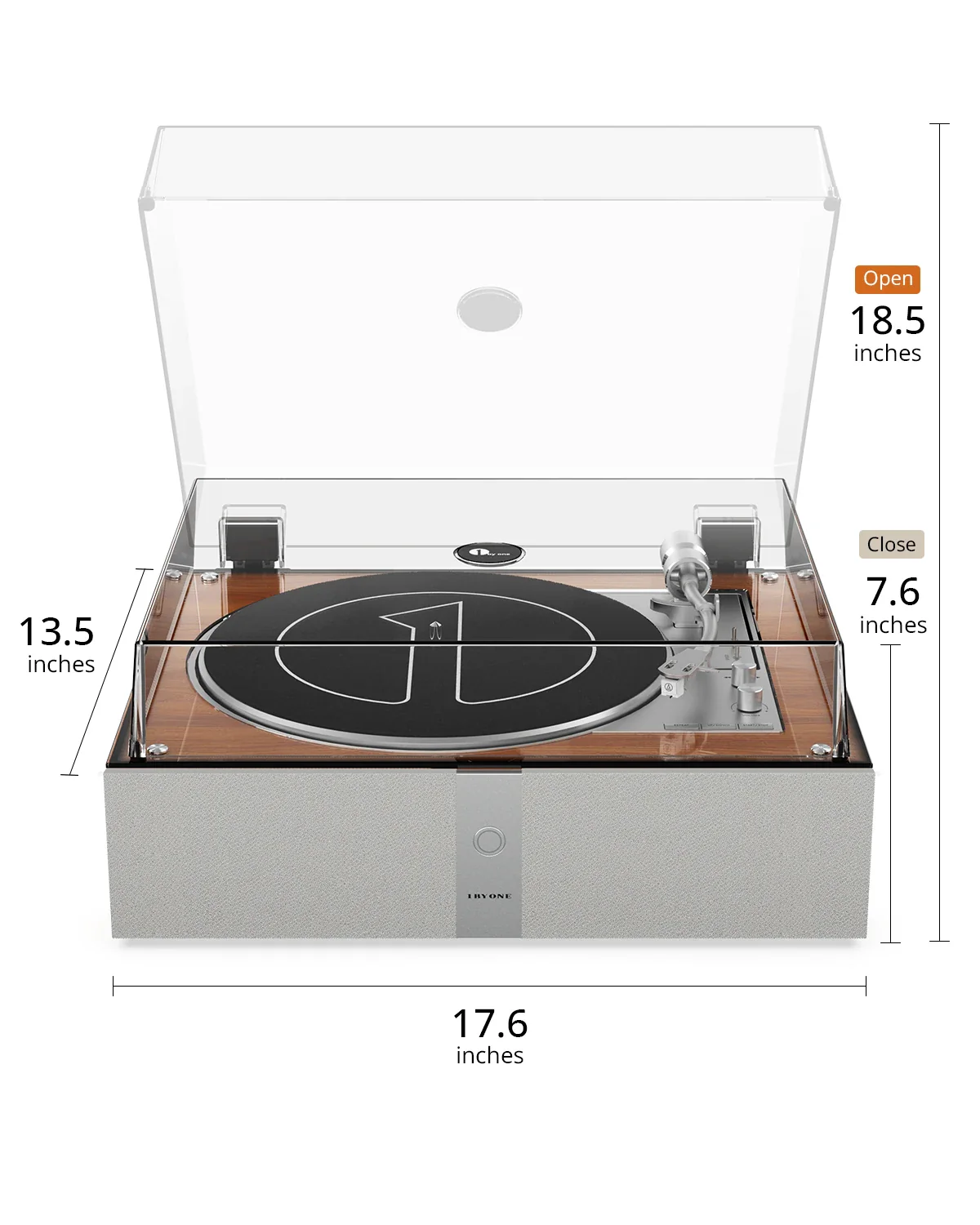 AT02 Automatic Vinyl Record Player with Built-In Speaker - Image 7