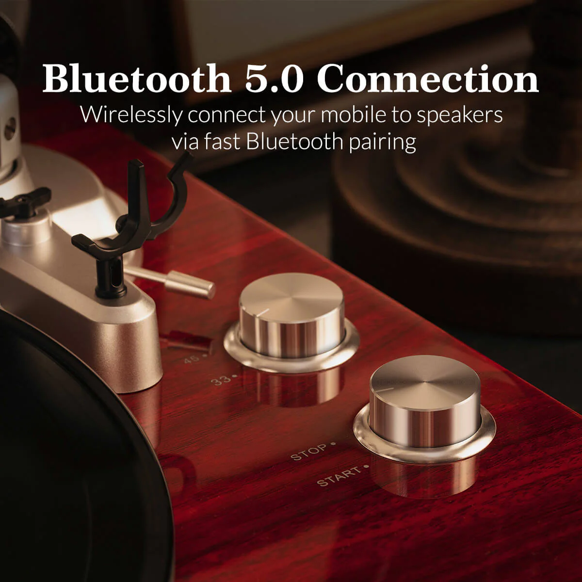 H005 Bluetooth Turntable Vinyl Record Player - Image 5