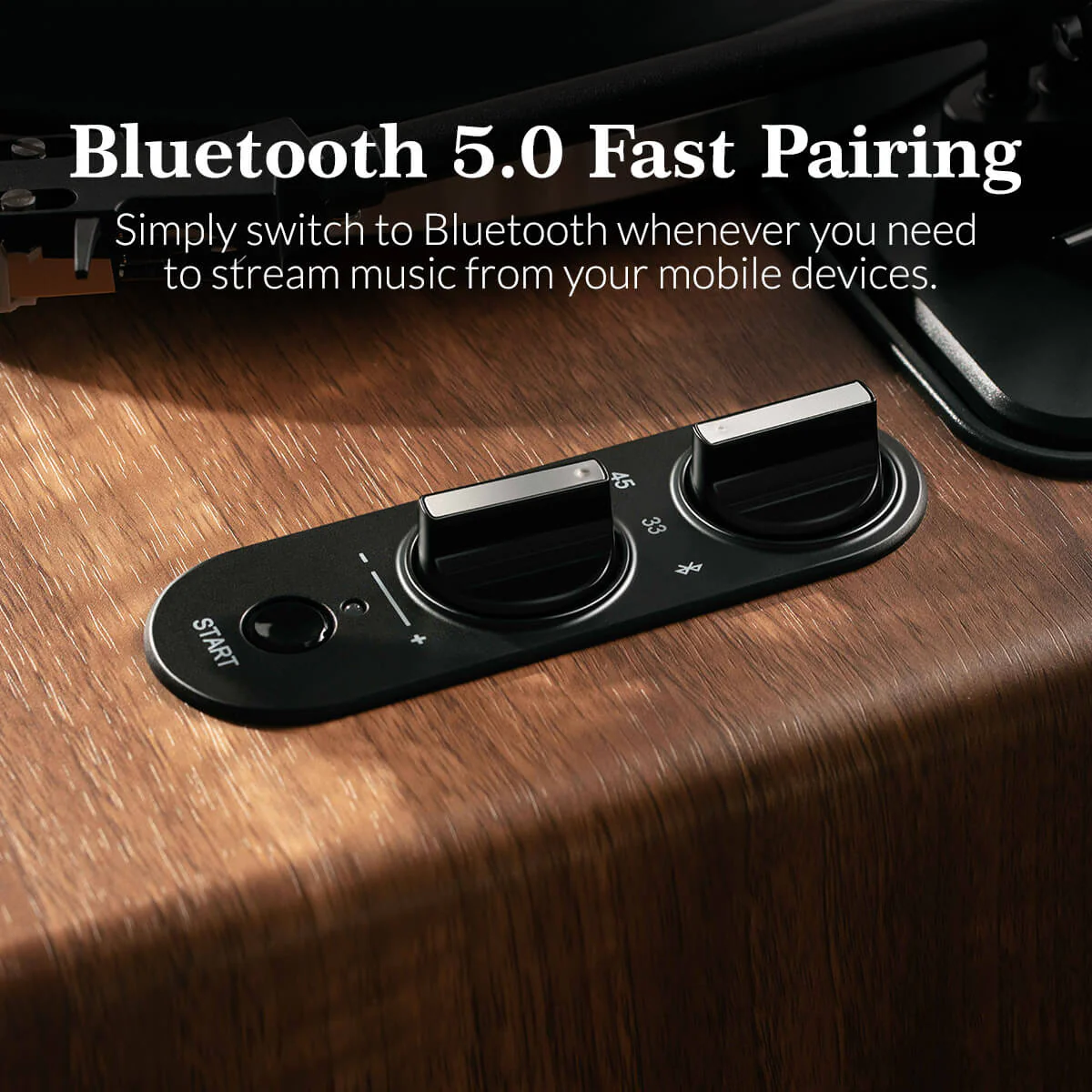 H009 All-In-One Turntable Vinyl Record Player - Image 5